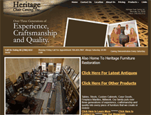 Tablet Screenshot of heritagechaircaning.com